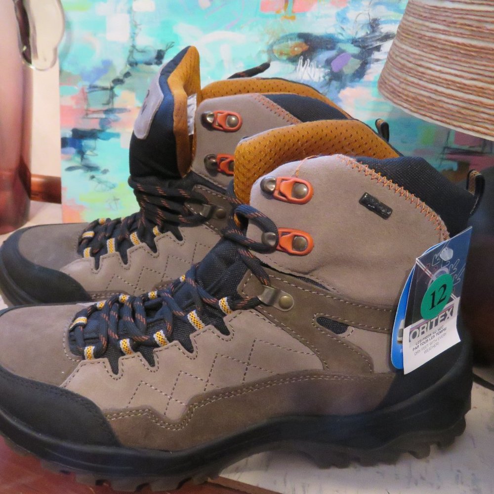 NWT Men’s Orion Oritex Italian Made Waterproof Non Slip Hiking Boots - Size 12